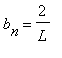 b[n] = 2/L