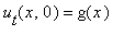 u[t](x,0) = g(x)