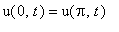 u(0,t) = u(Pi,t)