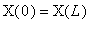 X(0) = X(L)
