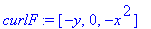 curlF := vector([-y, 0, -x^2])