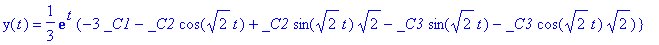 {z(t) = 1/3*exp(t)*(3*_C1+2*_C2*cos(sqrt(2)*t)+_C2*...
