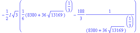1/6*(8380+36*sqrt(13169))^(1/3)+188/3/((8380+36*sqr...