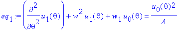 eq[1] := diff(u[1](theta),`$`(theta,2))+w^2*u[1](th...
