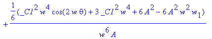 u[1](theta) = 1/6*(-6*A*_C1*cos(w*theta)*w^3+3*A*w^...