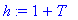 h := modp1(ConvertIn(T+1,T),2)